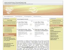 Tablet Screenshot of hochzeitsglueckwuensche.eu